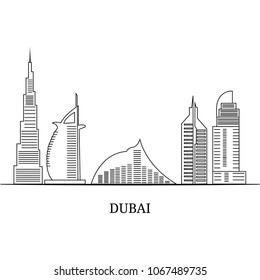 Landscape city silhouette