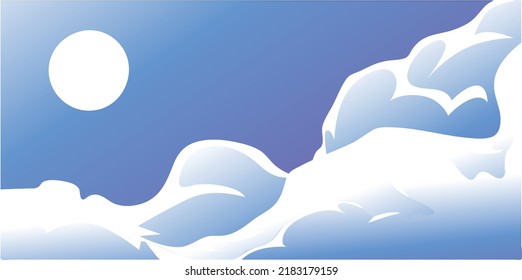
landscape cloud background vector illustration