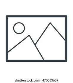 Landscape Colored Vector Icon