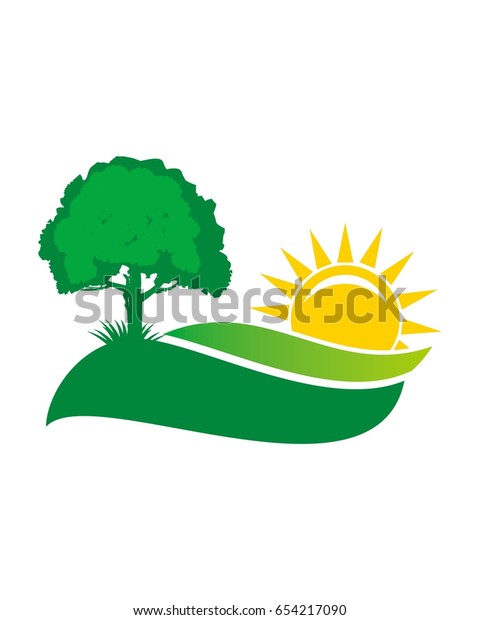 Landscape Company Logo Vector Stock Vector (royalty Free) 654217090 