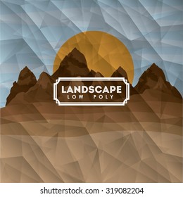 Landscape concept with nature designs, vector illustration eps 10