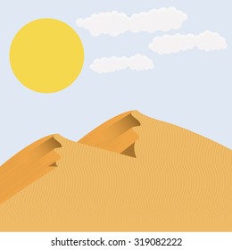Landscape concept with nature designs, vector illustration eps 10