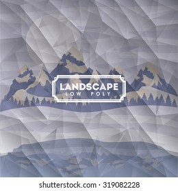 Landscape concept with nature designs, vector illustration eps 10