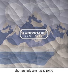 Landscape concept with nature designs, vector illustration eps 10