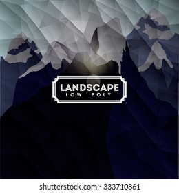 Landscape concept with nature designs, vector illustration eps 10