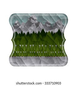 Landscape concept with nature designs, vector illustration eps 10