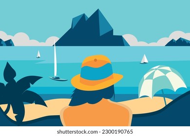 Landscape Concept vector Background Illustration