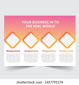landscape cover brochure template design