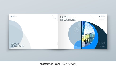 Landscape Cover with minimal geometric design. Modern abstract backgrounds for Horizontal Brochures, Placards, Posters, Flyers, Banners etc. Eps10 vector template.