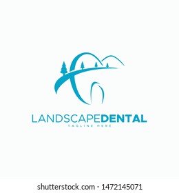 LANDSCAPE DENTAL LOGO DESIGN UNIQUE