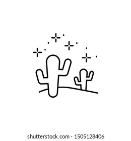 Landscape, desert icon. Element of geography icon