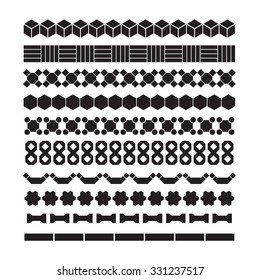 landscape design elements, pattern brush, pavement pattern vector set
