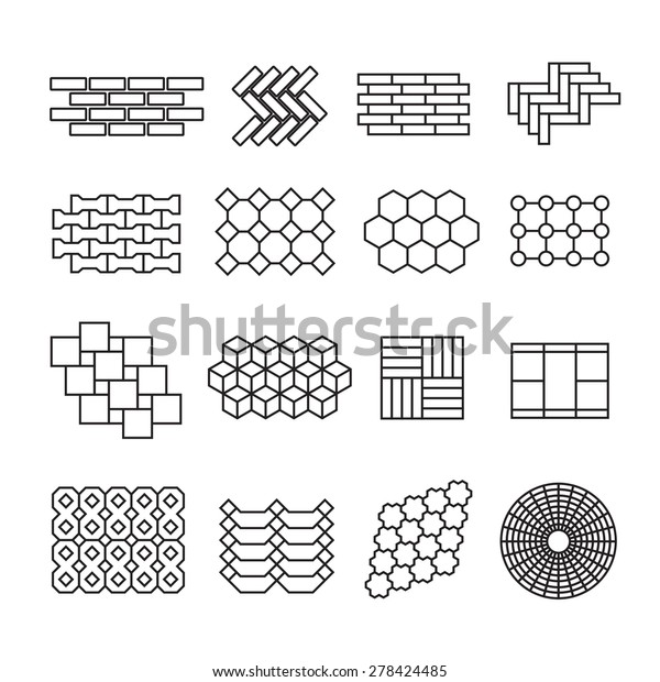 Landscape Design Elements Pavement Pattern Vector Stock Vector (Royalty Landscape Design Elements Pavement Pattern Vector Stock Vector (Royalty