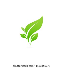 Landscape design, garden, Plant, nature and ecology vector logo. Ecology Happy life Logotype concept icon.