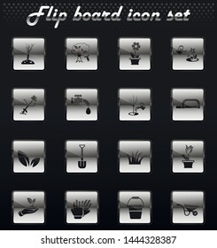 landscape design vector flip mechanical icons for user interface design