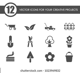 landscape design vector icons for your creative ideas