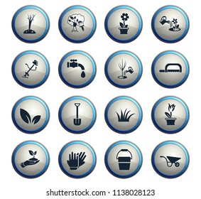 landscape design web icons for user interface design