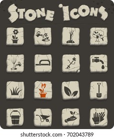 landscape design web icons for user interface design