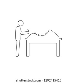 landscape designer icon. Element of cyber security for mobile concept and web apps icon. Thin line icon for website design and development, app development