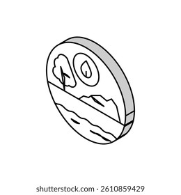 landscape ecology isometric icon vector. landscape ecology sign. isolated symbol illustration
