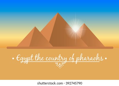  landscape of the Egyptian pyramids