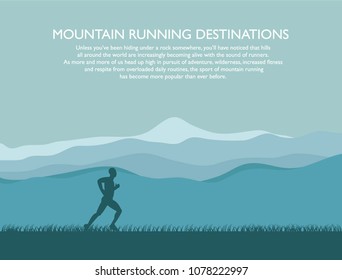 landscape of five of the best mountain running destinations