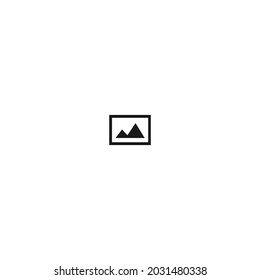 icono de marco horizontal negro fondo blanco aislado, para web, aplicación y presentación 