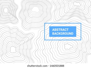 Landscape geodesy topography map background. Line with Mountain texture pattern. Vector illustration