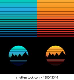 Landscape gradients background set