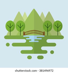 Landscape graphic design