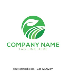 plantilla de diseño de logotipo de concepto de pasto

