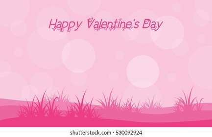 Landscape with grass valentine backgrounds