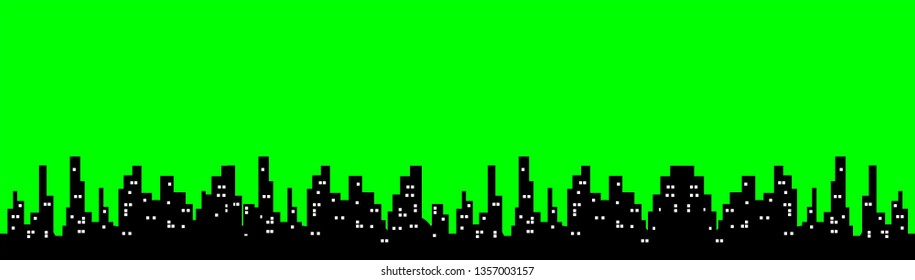 landscape green cityscape background design concept