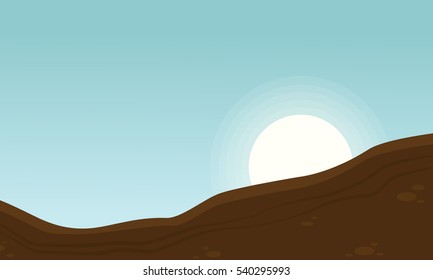 Landscape of ground for game backgrounds