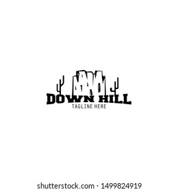 landscape hill and mountain logo concept