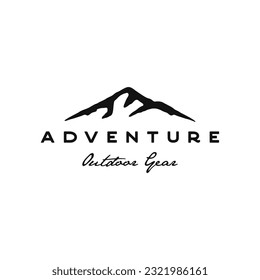 Landscape Hills, Mountain Peaks Logo Design Illustration