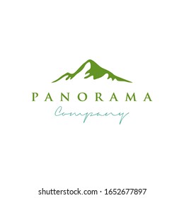 Landscape Hills / Mountain Peaks River Creek Minimalist logo design