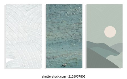 conjunto de ilustraciones de fondo del vector de colinas