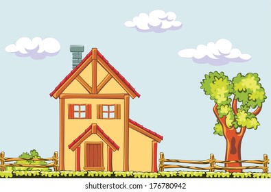 Landscape with house