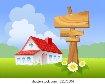 Landscape with house