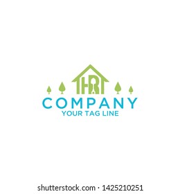 landscape and house logo template
