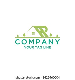 landscape and house logo template