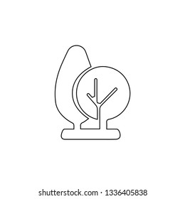 Landscape icon. Camping sign