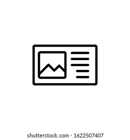 landscape icon design line style. Perfect for application, web, logo and presentation template