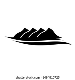 landscape icon is designed in black