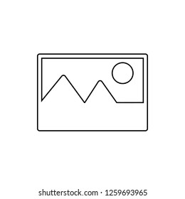 landscape icon. Element of web for mobile concept and web apps icon. Thin line icon for website design and development, app development