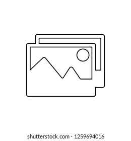 landscape icon. Element of web for mobile concept and web apps icon. Thin line icon for website design and development, app development