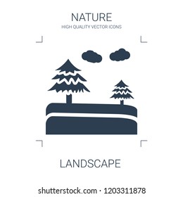 landscape icon. high quality filled landscape icon on white background. from nature collection flat trendy vector landscape symbol. use for web and mobile