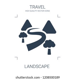 landscape icon. high quality filled landscape icon on white background. from travel collection flat trendy vector landscape symbol. use for web and mobile