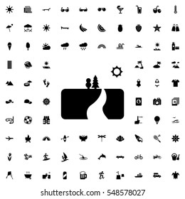 landscape icon illustration isolated vector sign symbol